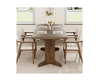 gaomon 6-8 Person Farmhouse Rectangular Dining Table with V-Legs