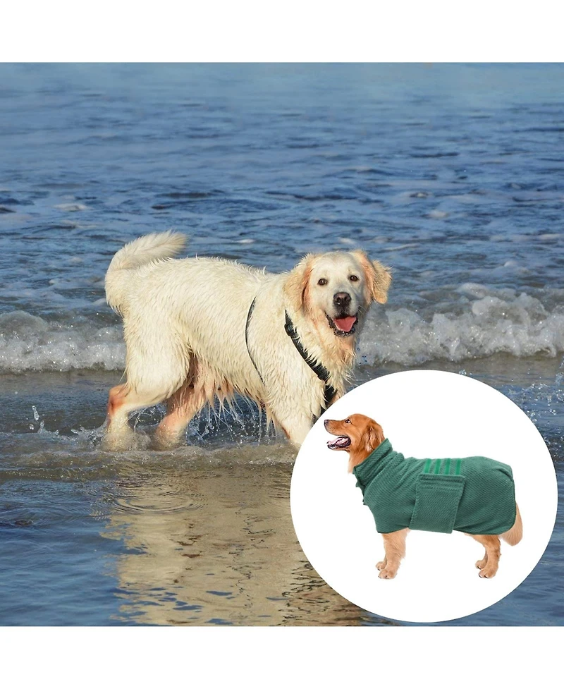 Aronkl Microfiber Super Absorbent Dog Drying Coat