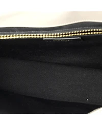 Pre-Owned Saint Laurent Large Classic Monogram Envelope Satchel Matelasse Chevron Leather