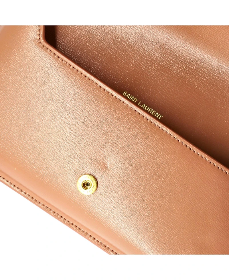 Pre-Owned Saint Laurent Classic Monogram Phone Holder Shoulder Bag Leather