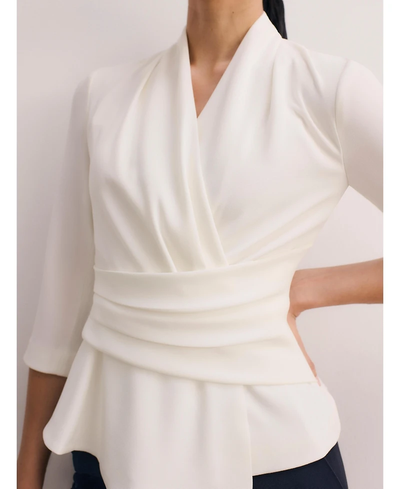 The Fold Women's Belleville Clever Crepe Top
