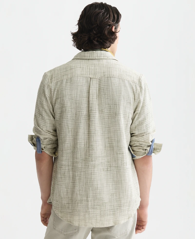 Scotch & Soda Men's Regular-Fit Long-Sleeve Cotton Collared Shirt