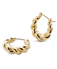Ana Luisa Paris Gold-Plated Twisted Hoop Earrings