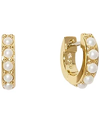 Ana Luisa Ashley Mother of Pearl Gold-Plated Huggie Hoops Earrings
