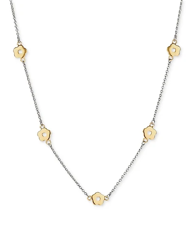 Ana Luisa Rowena Two-Tone Flower Necklace