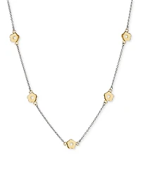 Ana Luisa Rowena Two-Tone Flower Necklace