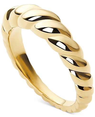 Ana Luisa Rope Slim Gold-Plated Twist Ring