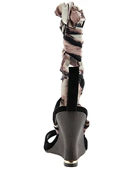 Kenneth Cole New York Women's Fabia Ankle-Wrap Wedge Sandals