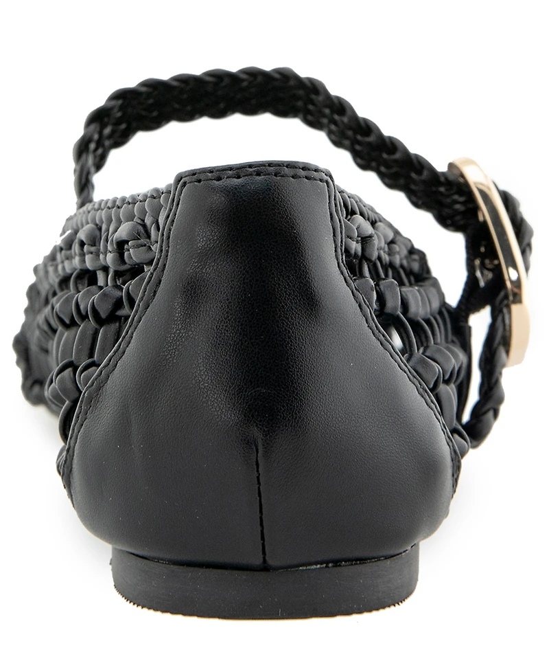 Kenneth Cole New York Women's Tessa Woven Mary Jane Ballet Flats