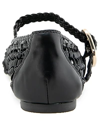 Kenneth Cole New York Women's Tessa Woven Mary Jane Ballet Flats