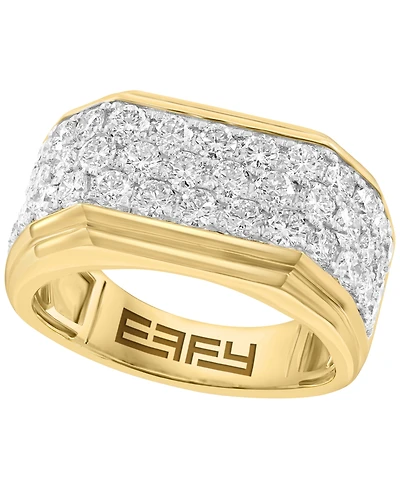 Effy Collection Lab Grown Diamond Ring (2-1/2 ct. t.w.) in Gold Over Silver