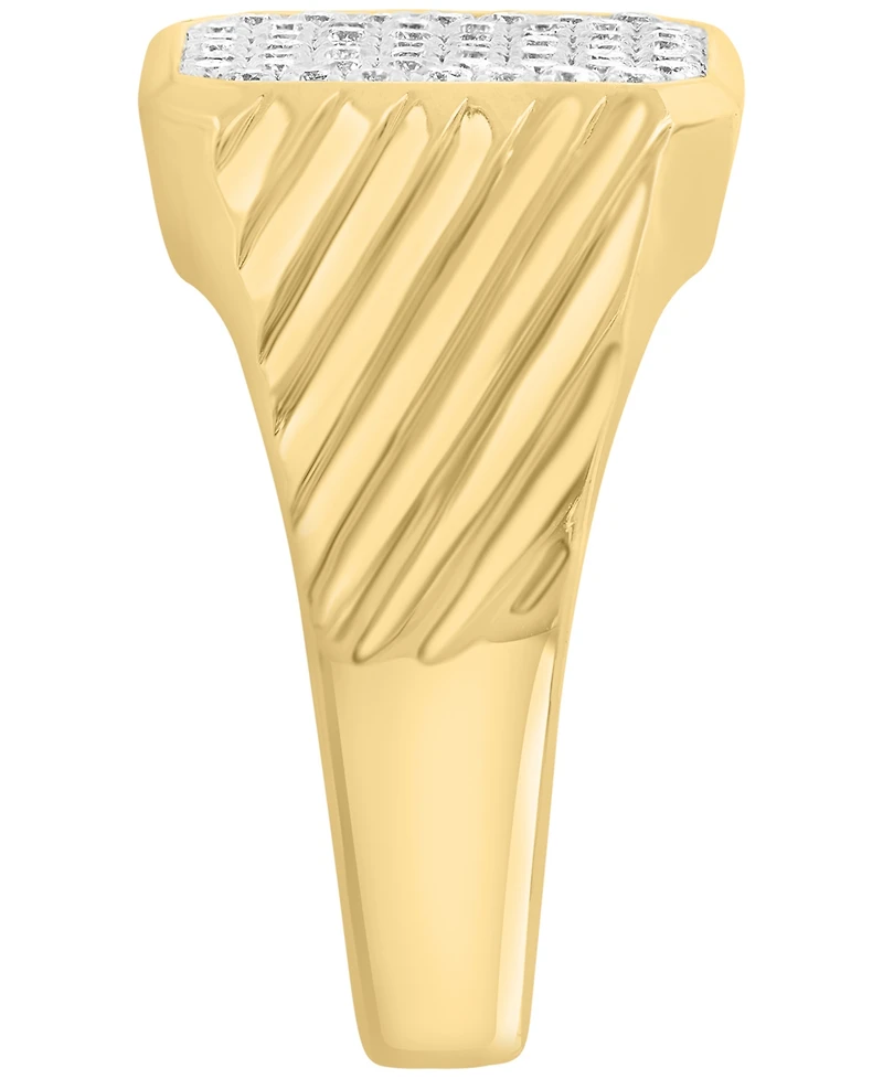 Effy Collection Lab Grown Diamond Ring (5/8 ct. t.w.) in Gold Over Silver