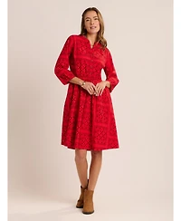 Brakeburn Women's Zora Embroidery Detail Dress