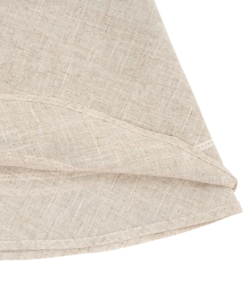 Saro Lifestyle Timeless Solid Linen Blend Tablecloth