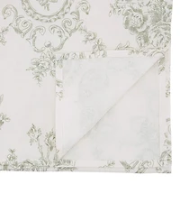 Saro Lifestyle Ornate Floral Linen Blend Table Runner, 16" x 72"