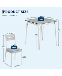 gaomon Dining Chair Dining Table Set for 2 Small Dining Room Table for Kitchen Dining Room