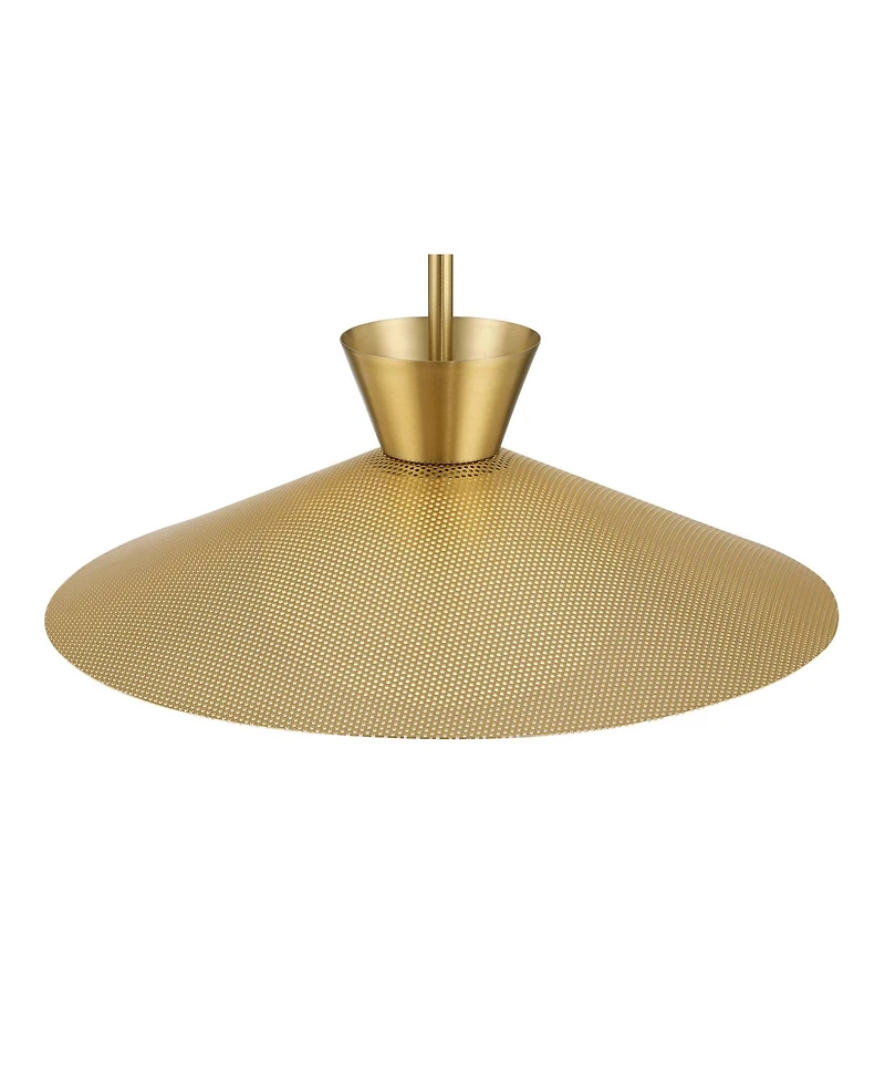 Possini Euro Design Scherer Antique Brass Pendant Light
