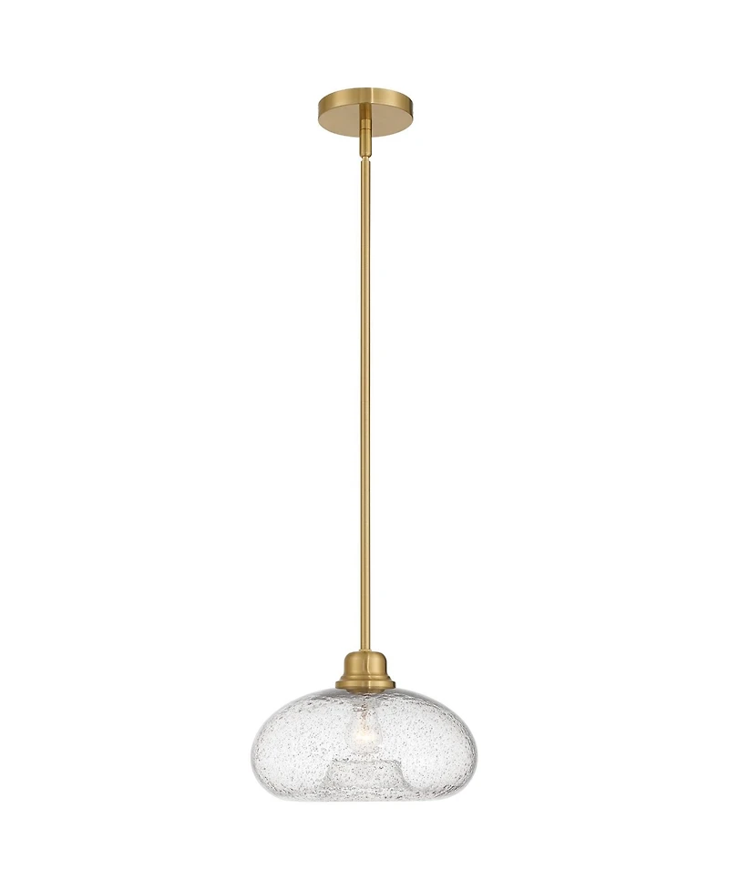 Possini Euro Design Vacquer Soft Gold Seeded Glass Mini Pendant Light