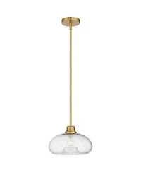 Possini Euro Design Vacquer Soft Gold Seeded Glass Mini Pendant Light
