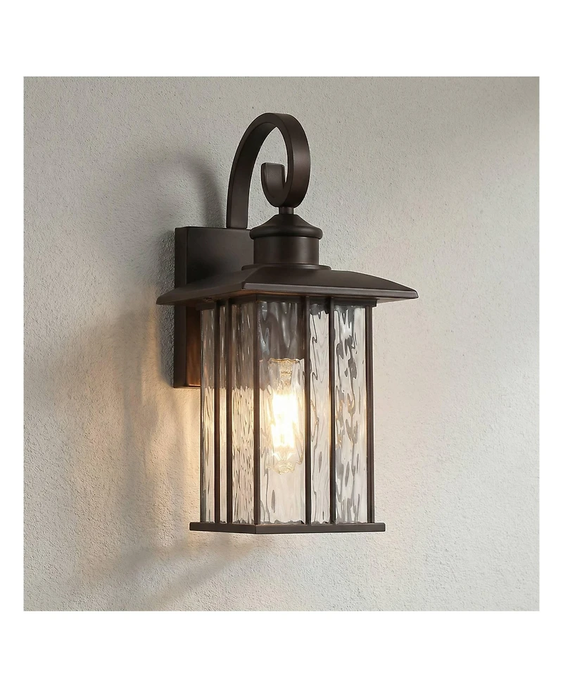 John Timberland Deaver Lantern Outdoor Wall Light