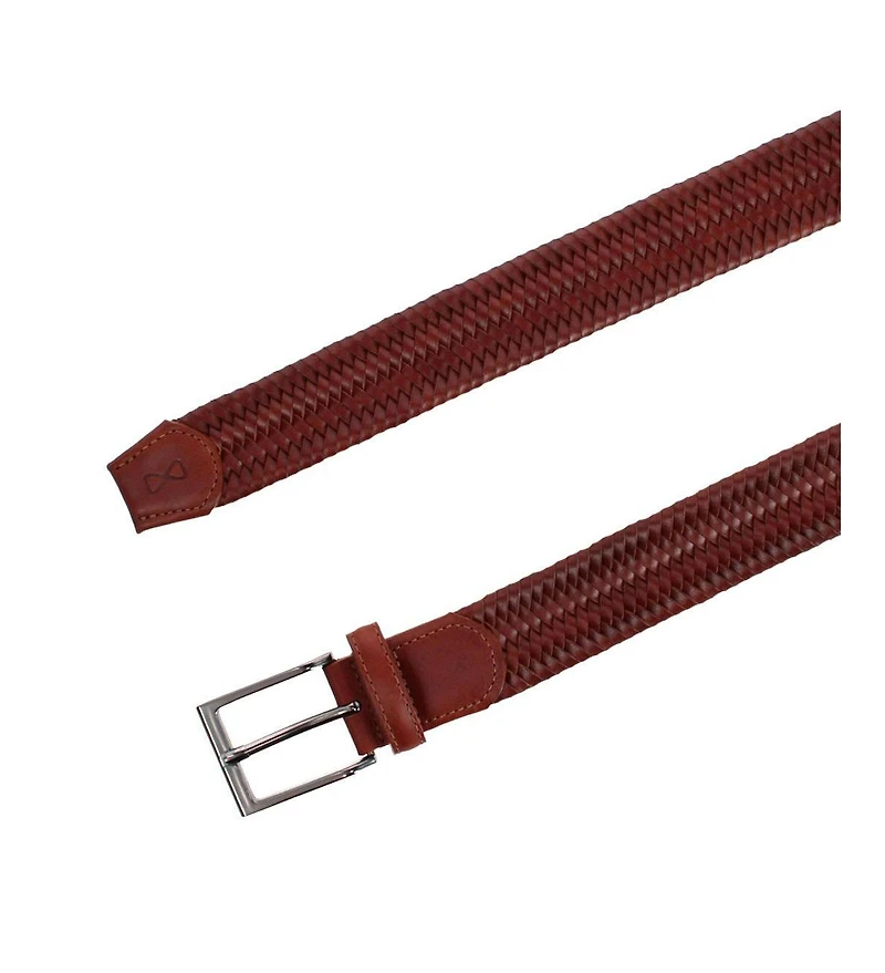Trafalgar Men's Andres Classic Leather Stretch Dress Belt