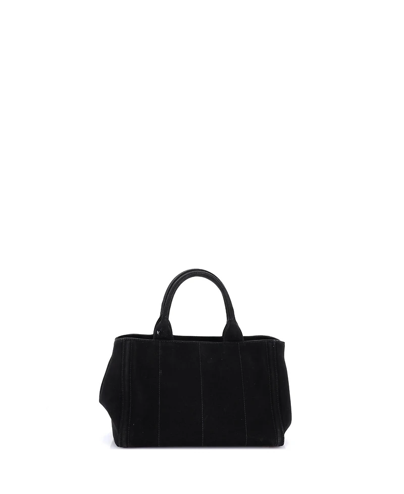Pre-Owned Prada Mini Canapa Tote Rhinestone Embellished Canvas