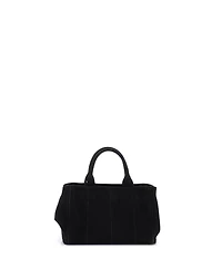 Pre-Owned Prada Mini Canapa Tote Rhinestone Embellished Canvas