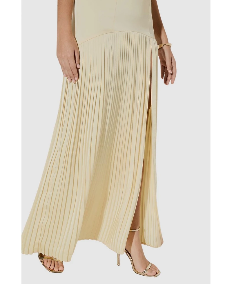MissPap Women's Premium Pleated Skirt Bridesmaid Dress