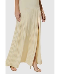 MissPap Women's Premium Pleated Skirt Bridesmaid Dress