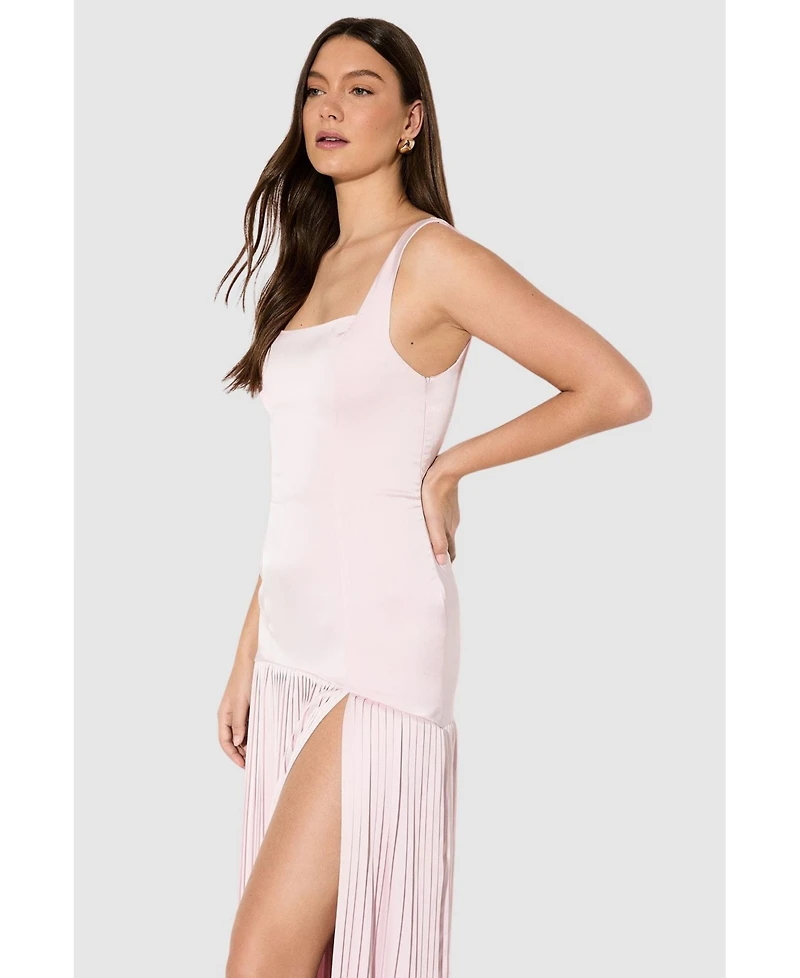 MissPap Women's Premium Pleated Skirt Bridesmaid Dress