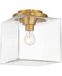 Possini Euro Design Lausanne Burnished Brass Modern Ceiling Light