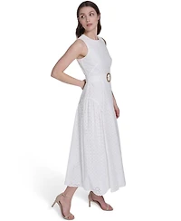 Eliza J Women's Jewel Neck Midi Dress