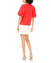 Vince Camuto Women's Split V-Neck Top