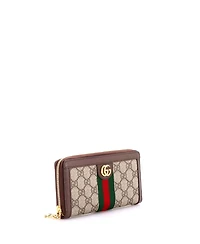 Pre-Owned Gucci Ophidia Zip Around Wallet Gg Coated Canvas