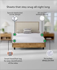 Color Sense Ultra-Soft Microfiber -Pc. Sheet Set