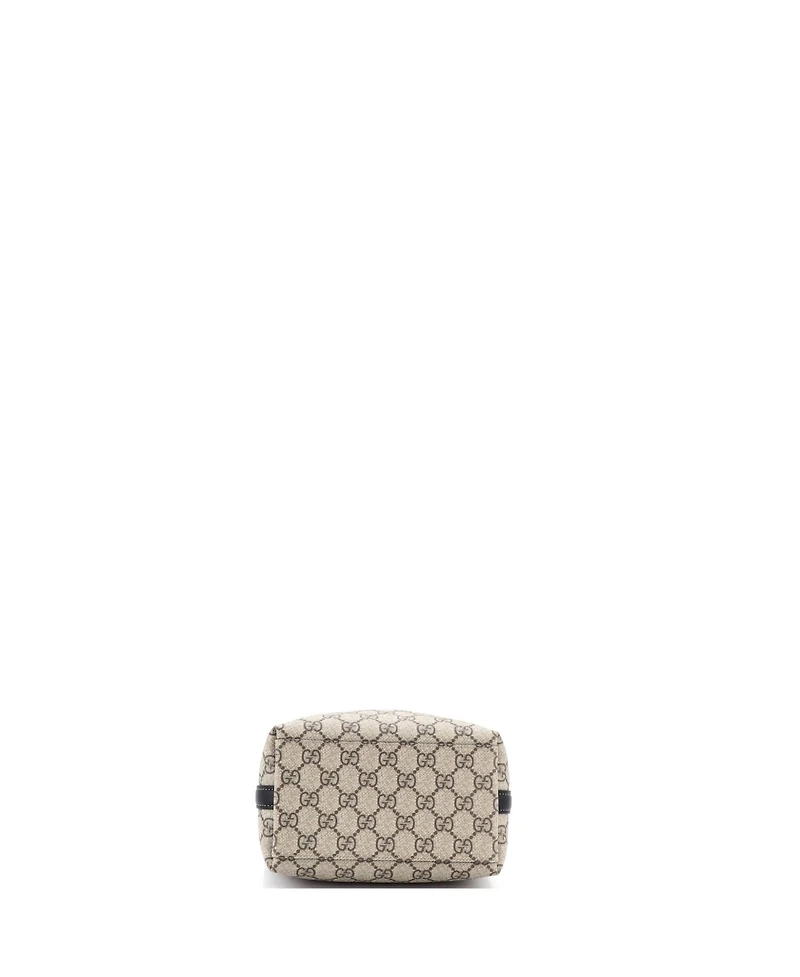 Pre-Owned Gucci Small Gg Emblem Bucket Bag Gg Coated Canvas