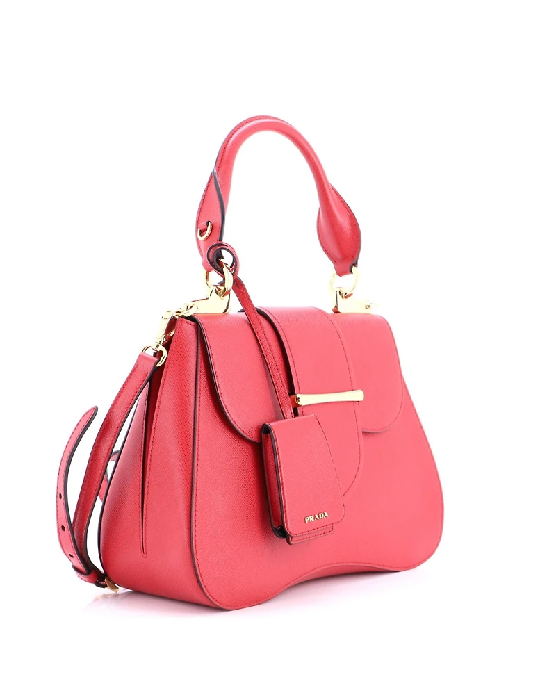 Pre-Owned Prada Large Sidonie Top Handle Bag Saffiano Leather