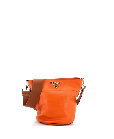 Pre-Owned Prada Small Bucket Messenger Bag Vitello Daino