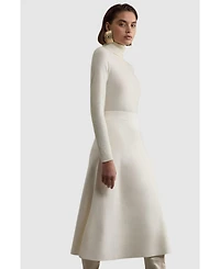 Karen Millen Women's Milano Knit Full Midi Skirt