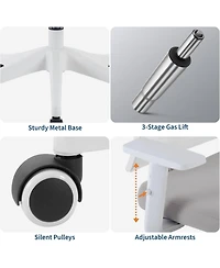 gaomon Ergonomic Desk Chair Reclining,High Back Mesh Office Chair,Full Ergonomic Support,Space-Saving Flip-Up Arms,Adjustable Headrest