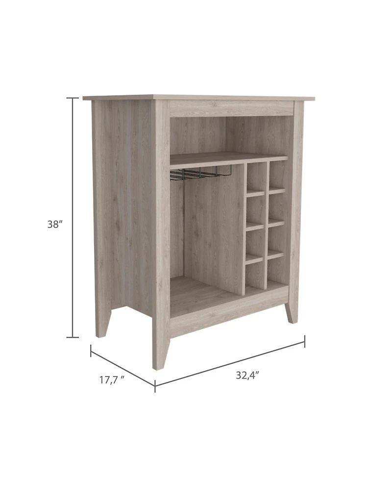 flynama 6-Bottle 1-Drawer 1-Shelf Bar Cabinet
