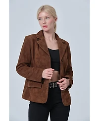 Furniq Uk Women's Suede Jacket