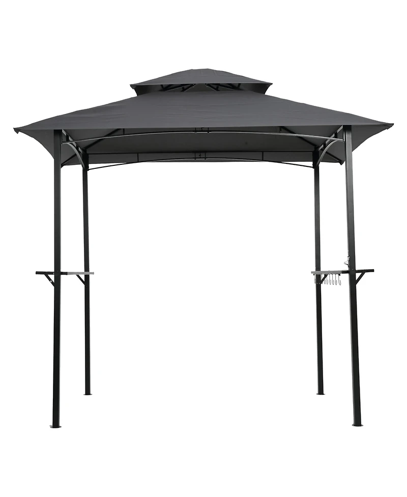 Clihome 8x5 Ft Bbq Gazebo Replacement Canopy - Double Layer Grill Top