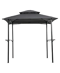 Clihome 8x5 Ft Bbq Gazebo Replacement Canopy - Double Layer Grill Top