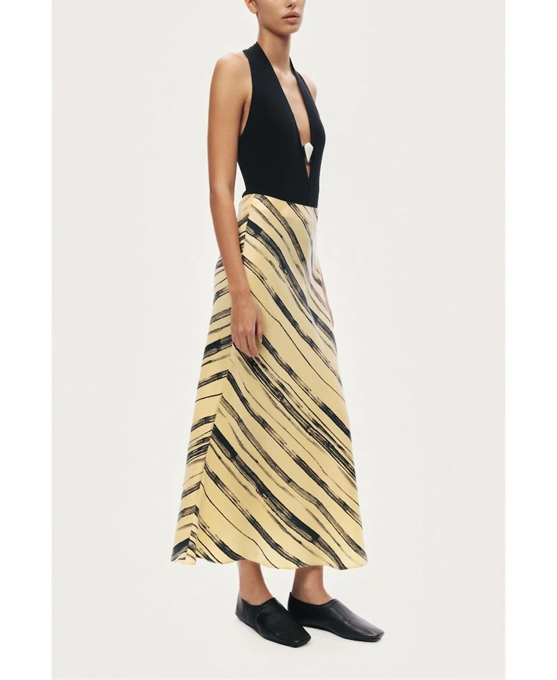 Nocturne Women's Lightweight Printed Midi Skirt