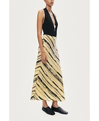 Nocturne Women's Lightweight Printed Midi Skirt