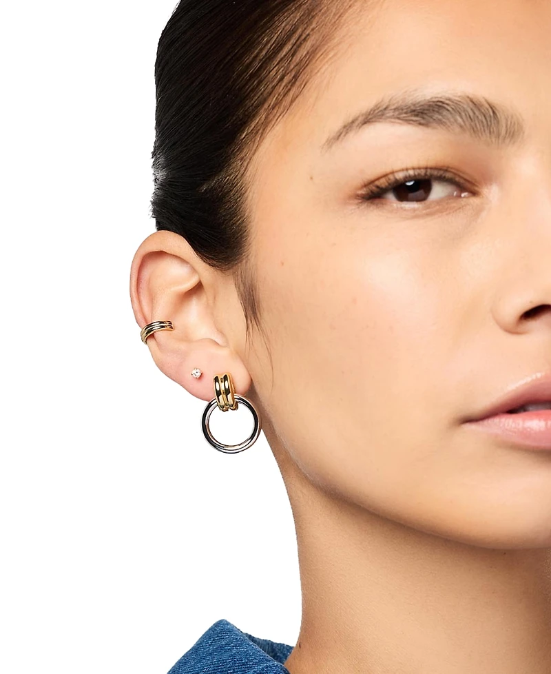 Ana Luisa Quinn Two-Tone Statement Earrings