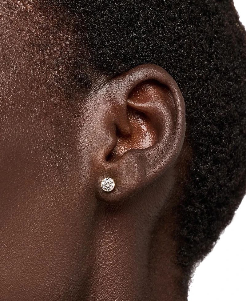 Ana Luisa Gold-Plated Invisible Medium Stud Earrings