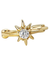 Ana Luisa Elios Sun Gold-Plated Huggie Hoop Earrings