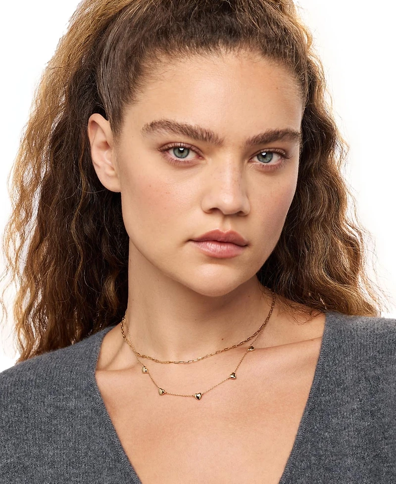 Ana Luisa Laura Gold-Plated Slim Link Chain Necklace